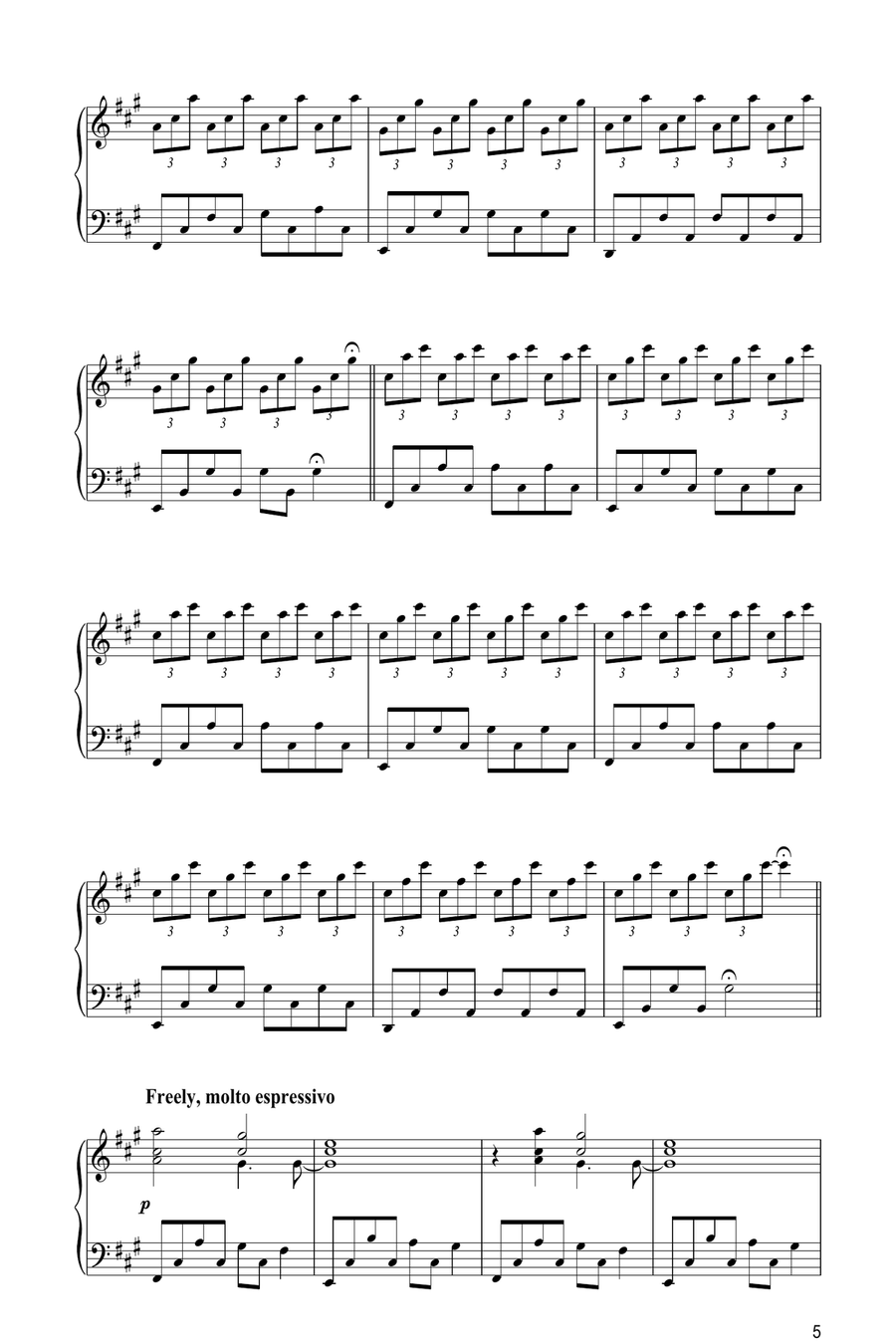 Monday Piano Solo scores gallery preview page 5