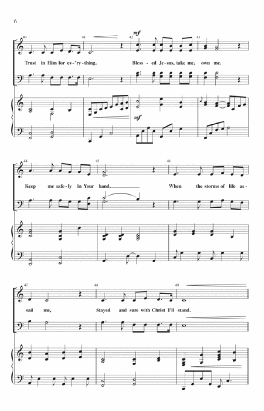 I Am Not My Own 4-Part scores gallery preview page 5