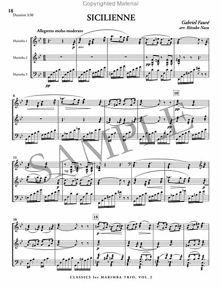 Classics for Marimba Trio, Vol. 2 image number null