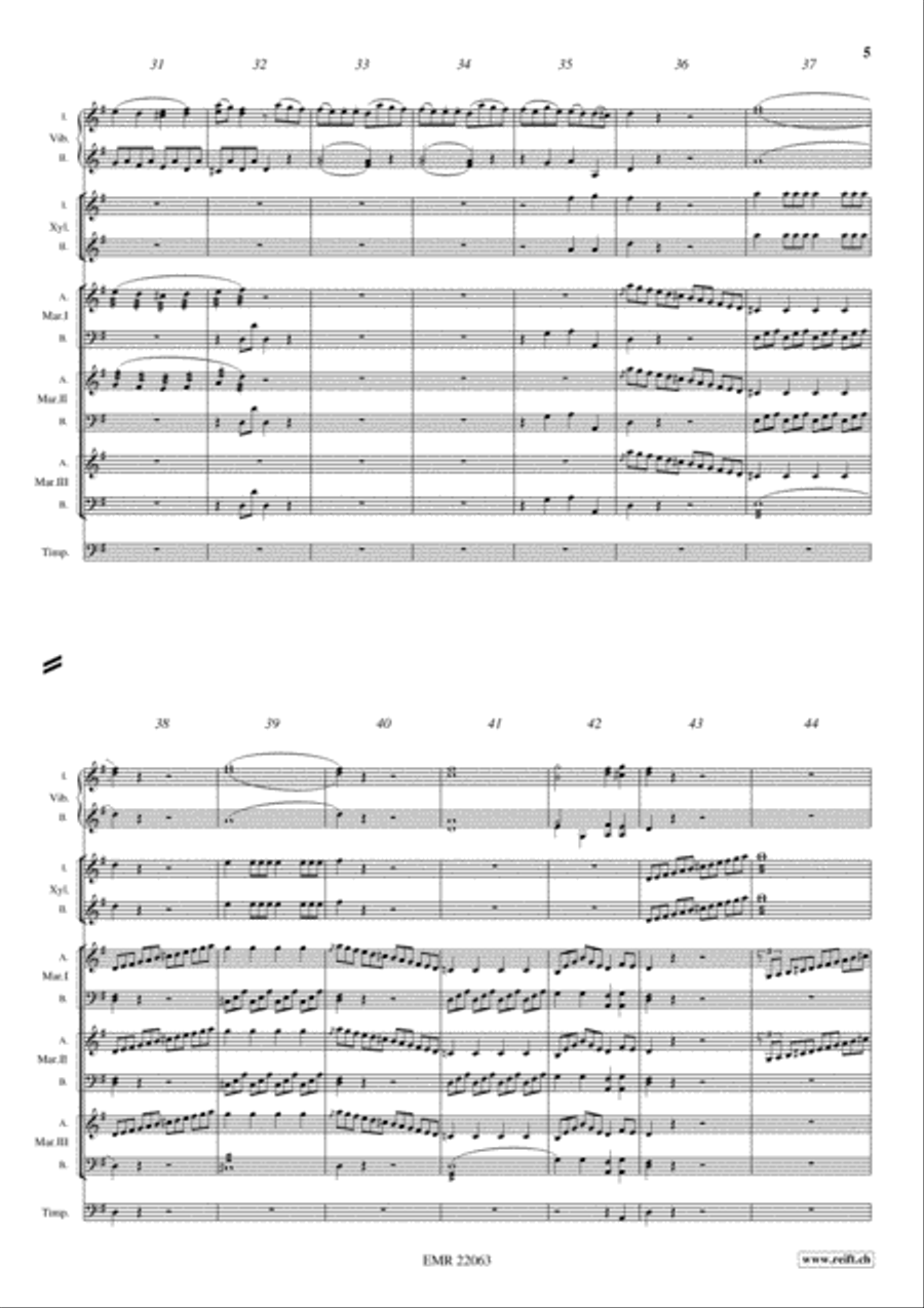 Sonate Facile Percussion Ensemble scores gallery preview page 5