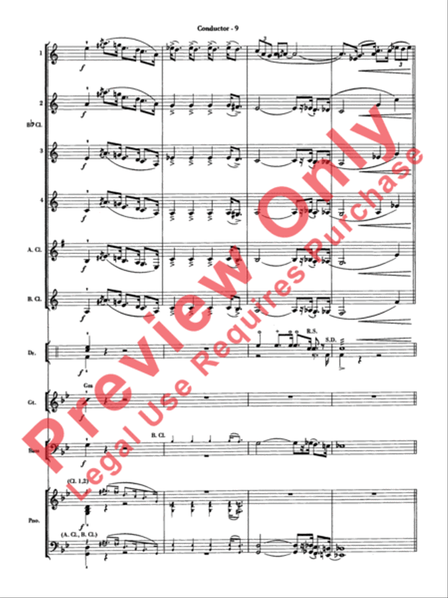 The Pink Panther Clarinet Choir scores gallery preview page 10