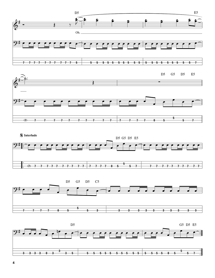 The Trooper Electric Guitar scores gallery preview page 4