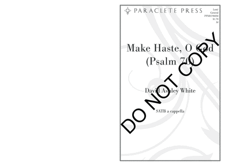Make Haste, O God (Psalm 70) image number null