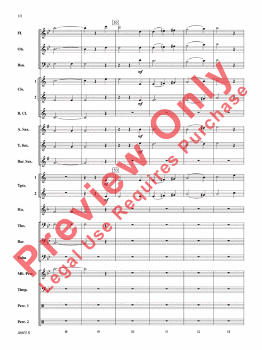 Suite of Carols, Selections from Concert Band scores gallery preview page 11