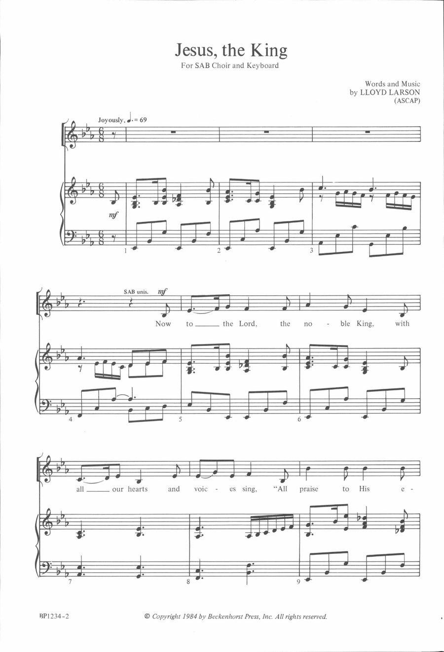 Jesus the King Jesus the King 3-Part scores gallery preview page 2