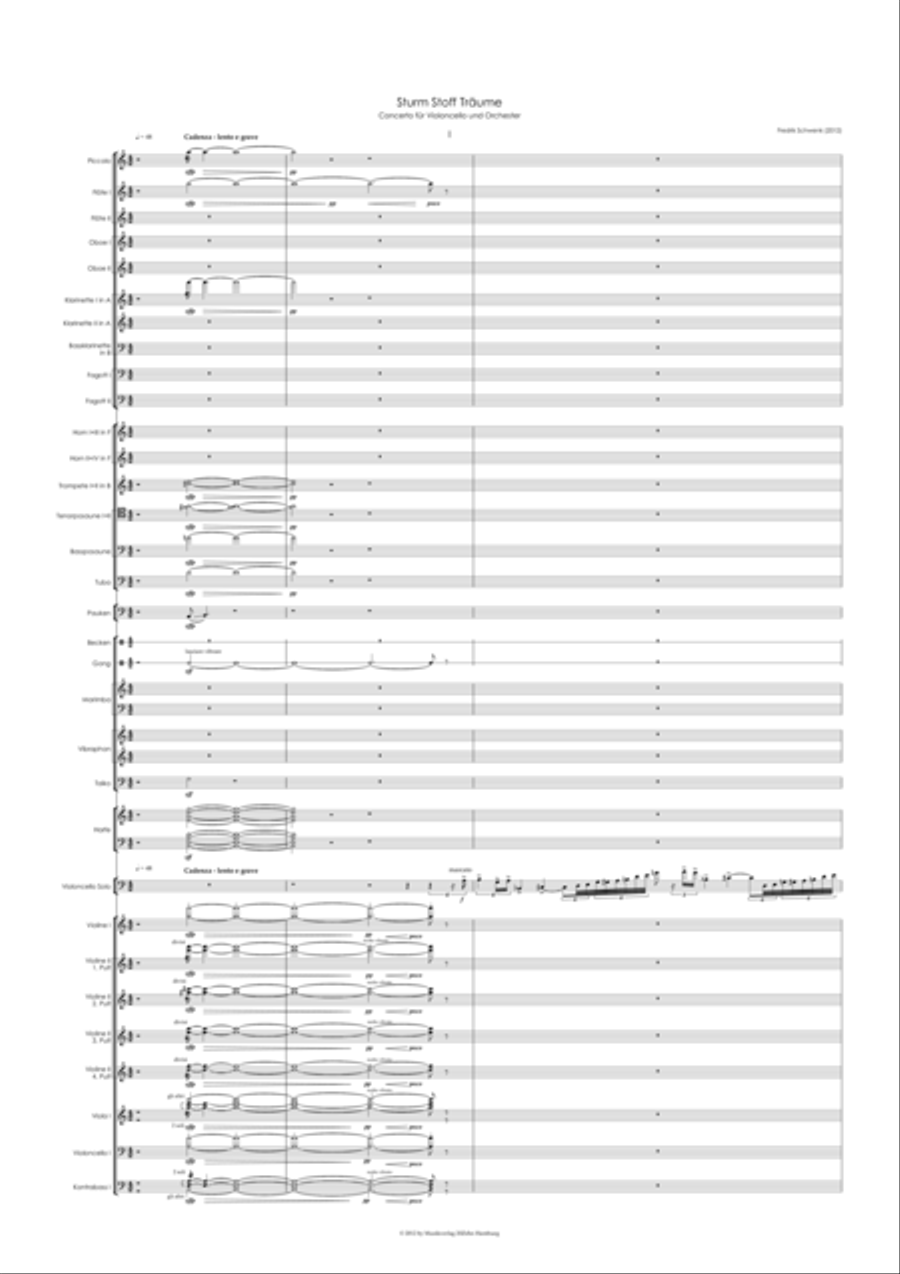 Sturm Stoff Traeume Full Orchestra scores gallery preview page 3