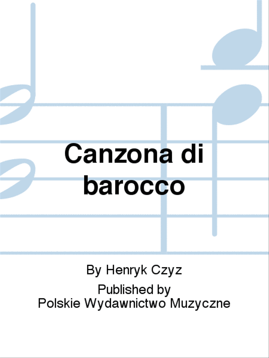 Canzona di barocco String Orchestra scores gallery preview page 1