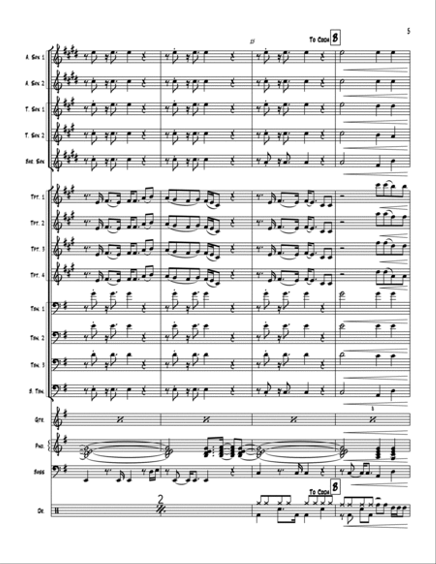 I Keep Forgettin' (Every Time You're Near) Jazz Ensemble scores gallery preview page 5