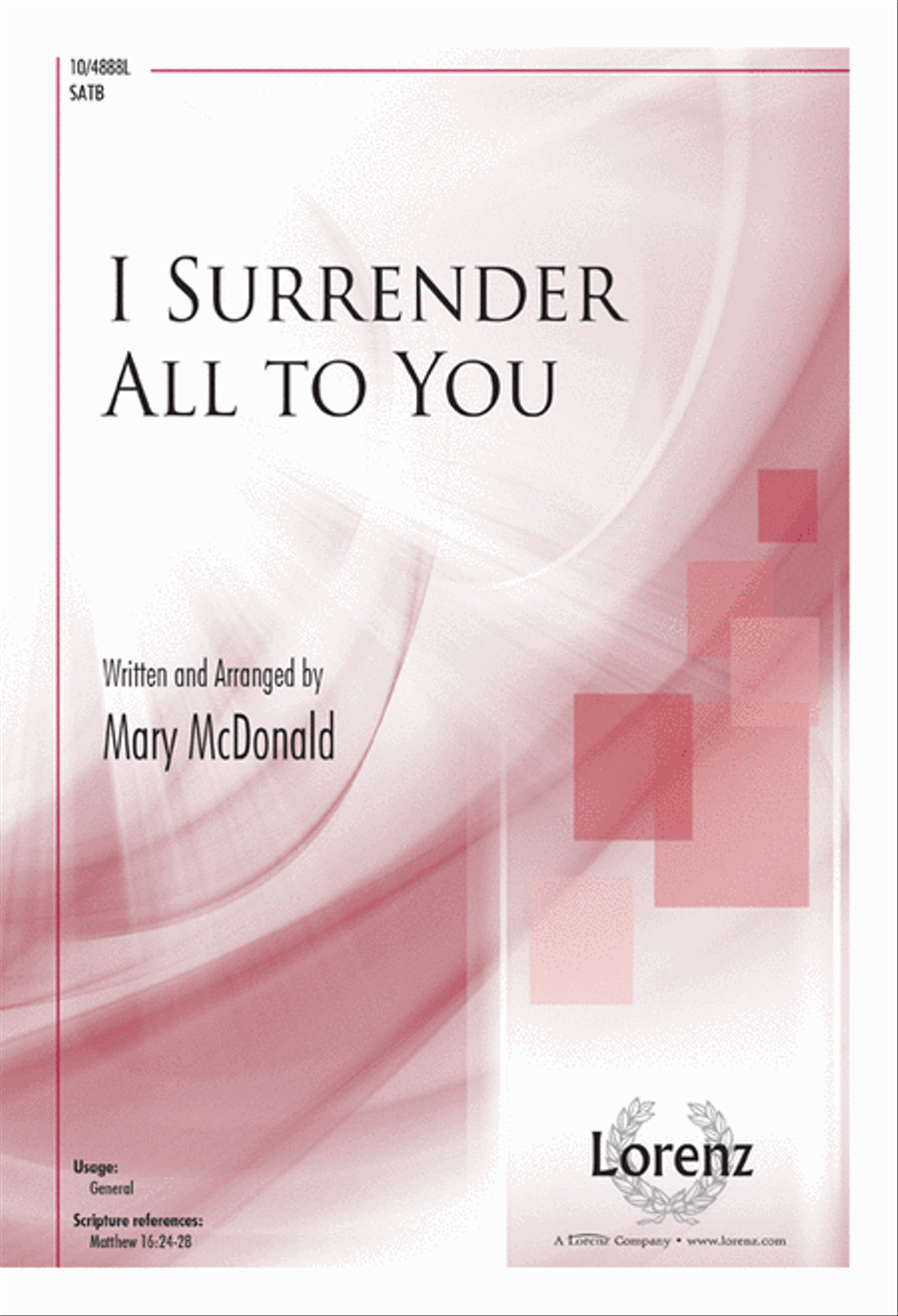 I Surrender All to You 4-Part scores gallery preview page 1