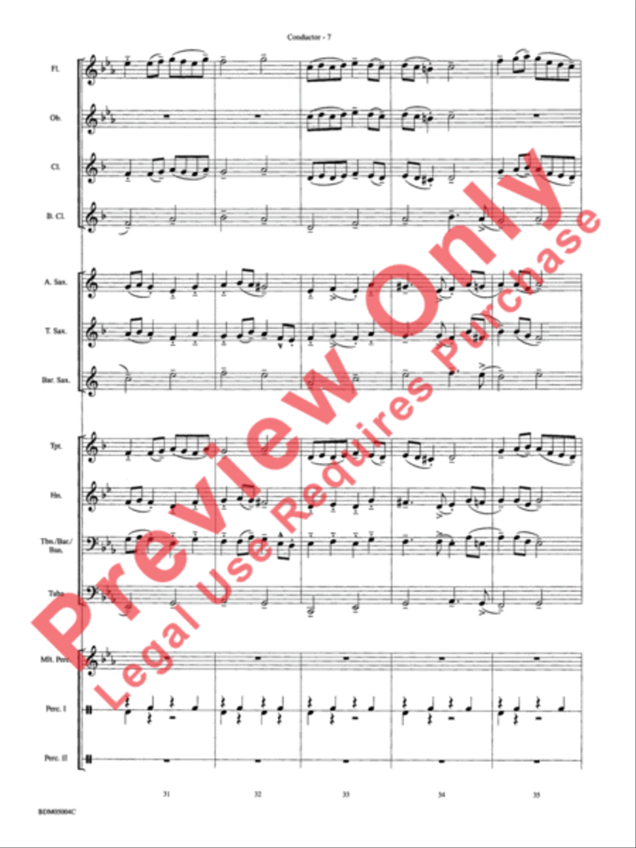 Russian Folk Dance Concert Band scores gallery preview page 9