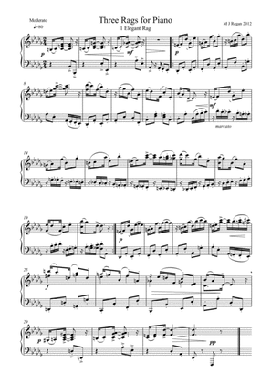 Three Rags for Piano