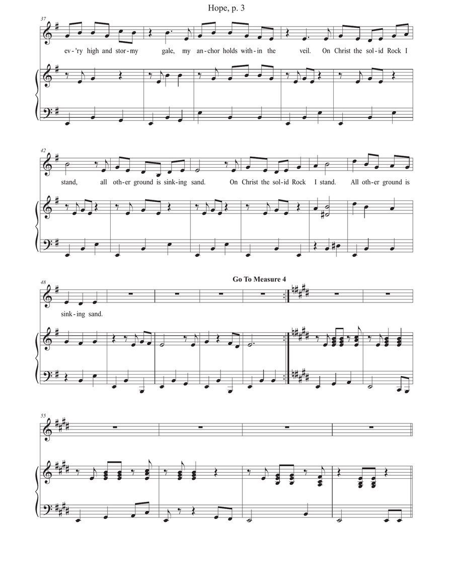 Hope Unison Choir scores gallery preview page 3