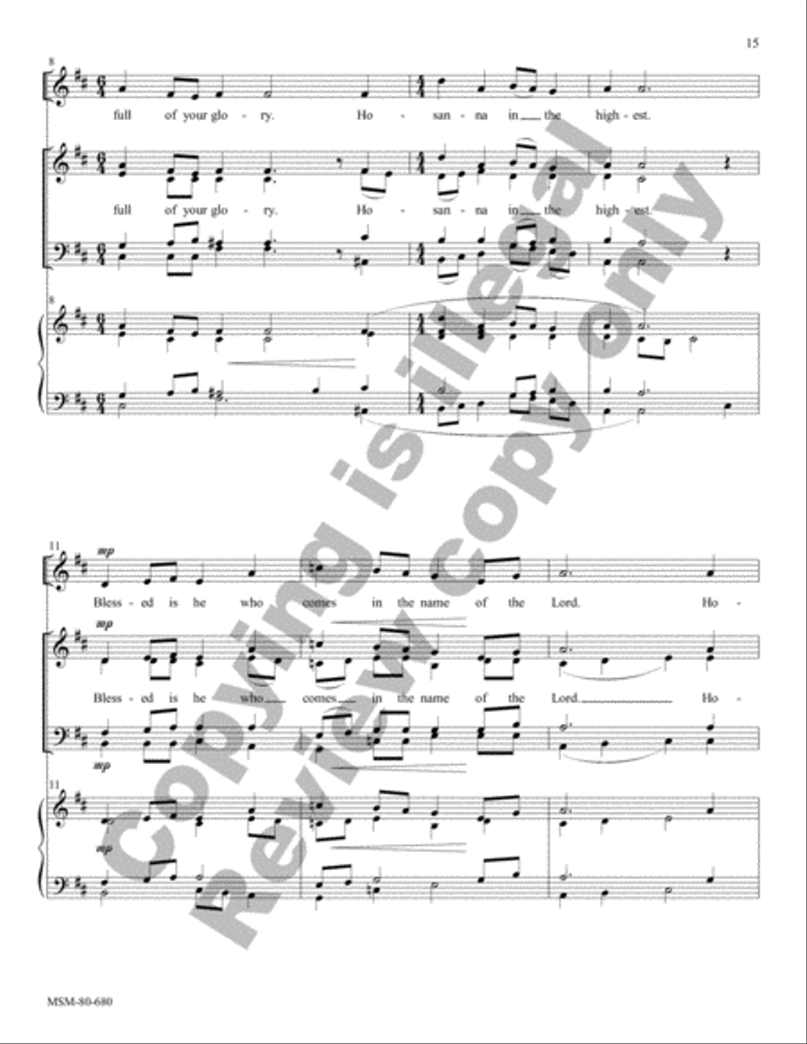 Mass of Saints Peter and Paul 4-Part scores gallery preview page 10