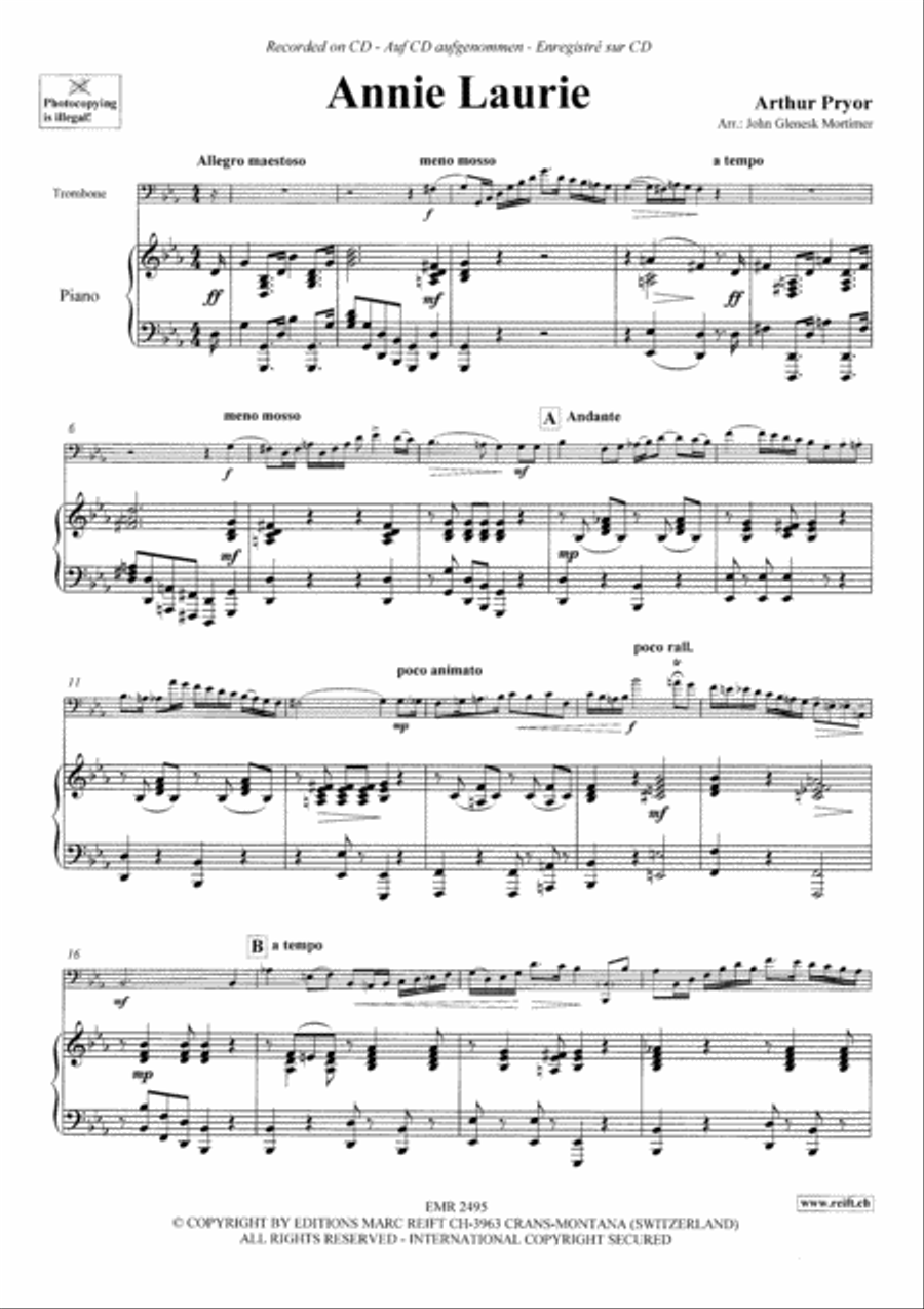 Annie laurie trombone deals