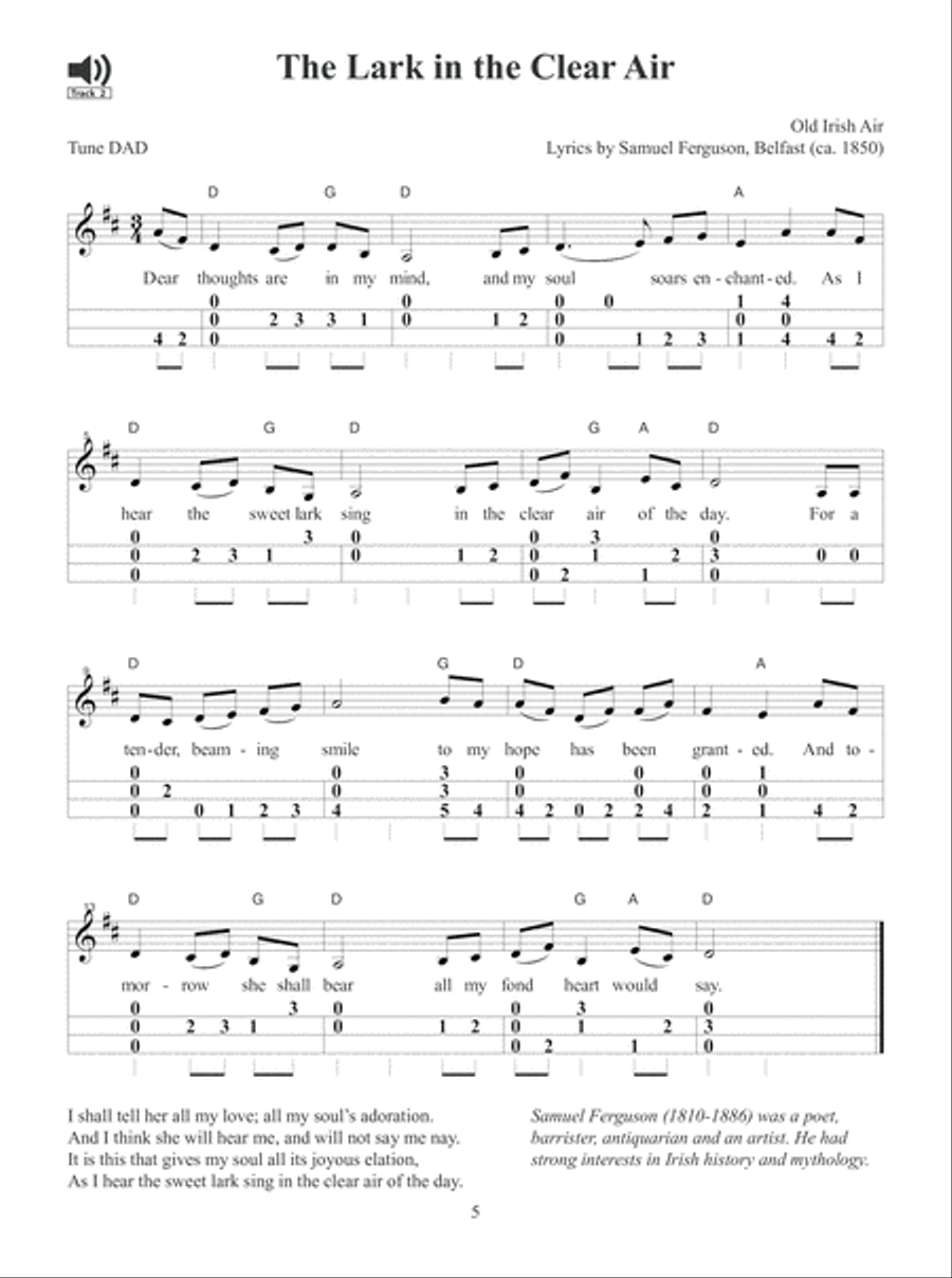 20 Irish Tunes and Songs for Mountain Dulcimer DAD Tuning Mountain Dulcimer scores gallery preview page 6