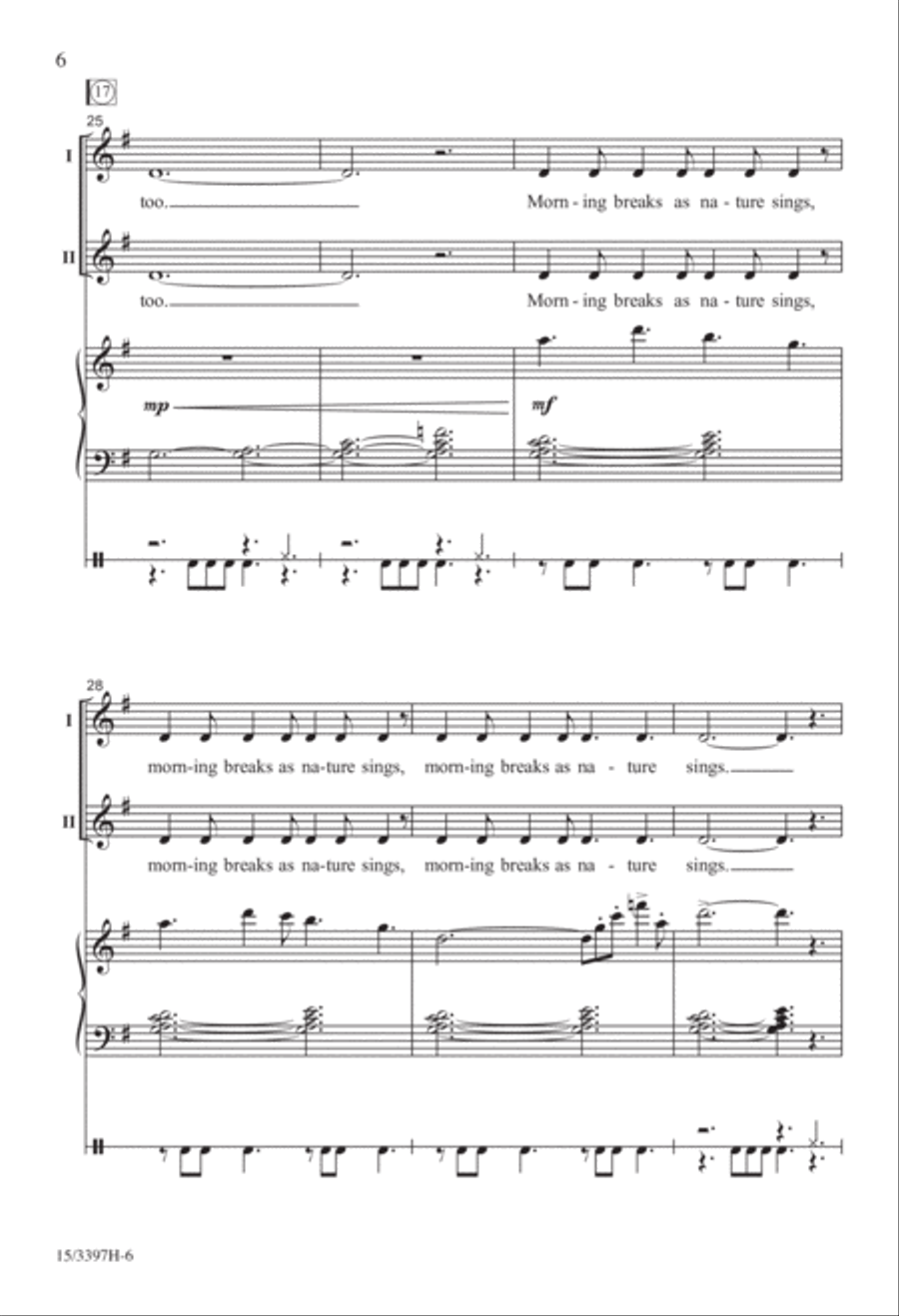 Nature Sings Nature Sings 2-Part scores gallery preview page 6