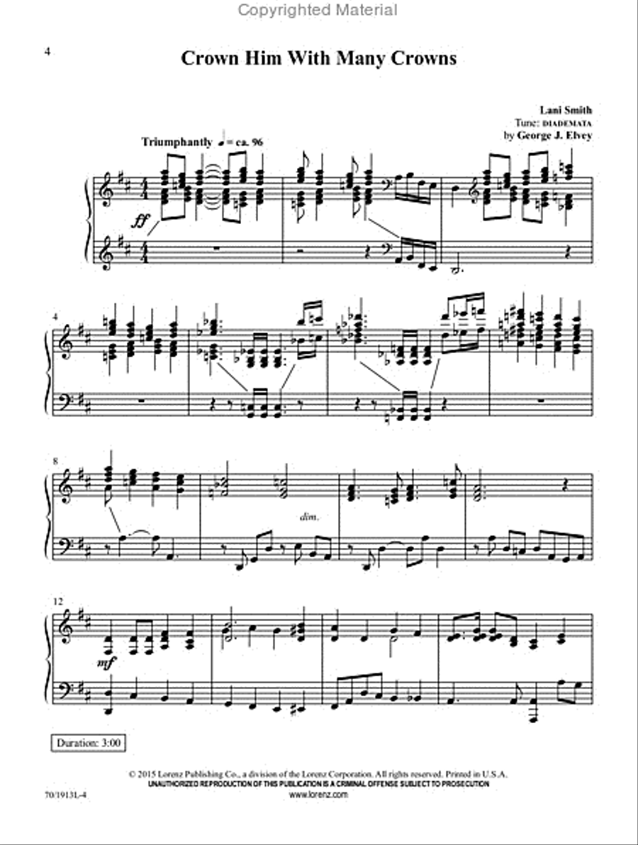 Risen to Reign Piano Solo scores gallery preview page 3