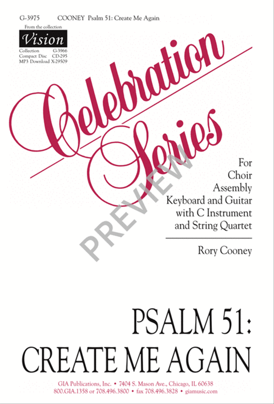 Psalm 51: Create Me Again 2-Part scores gallery preview page 2