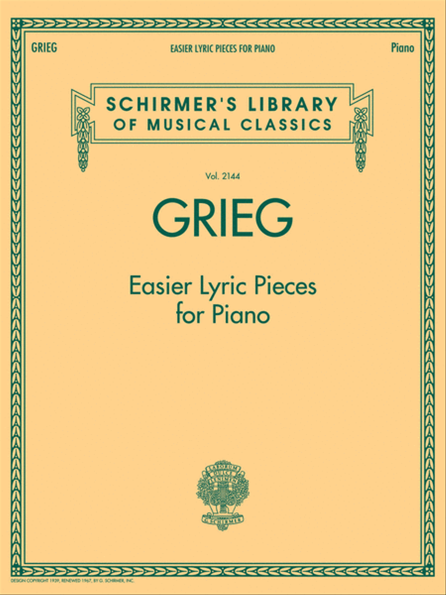 Grieg – Easier Lyric Pieces for Piano Grieg – Easier Lyric Pieces for Piano Piano Solo scores gallery preview page 1