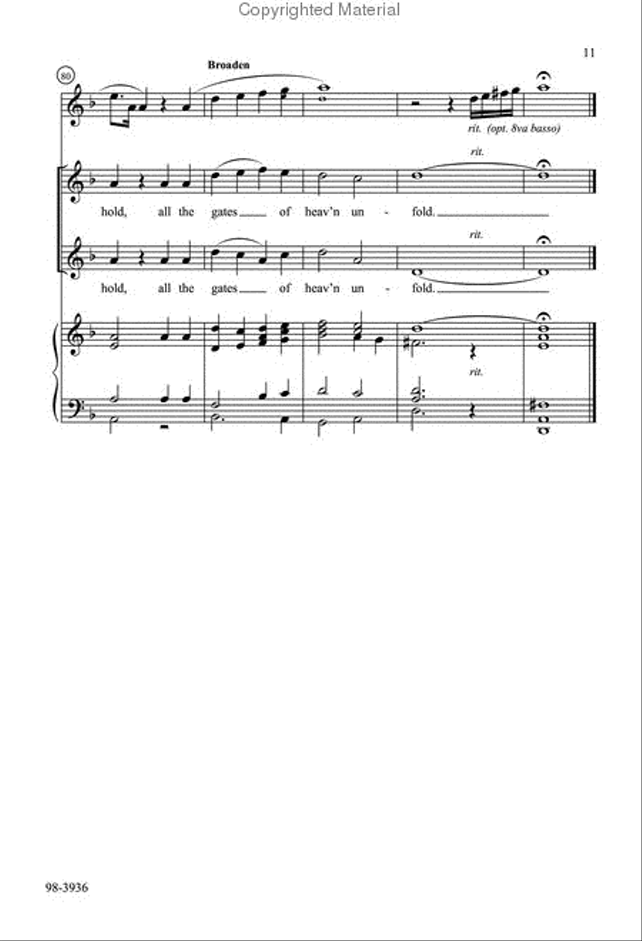 Gabriel's Message Does Away 4-Part scores gallery preview page 6