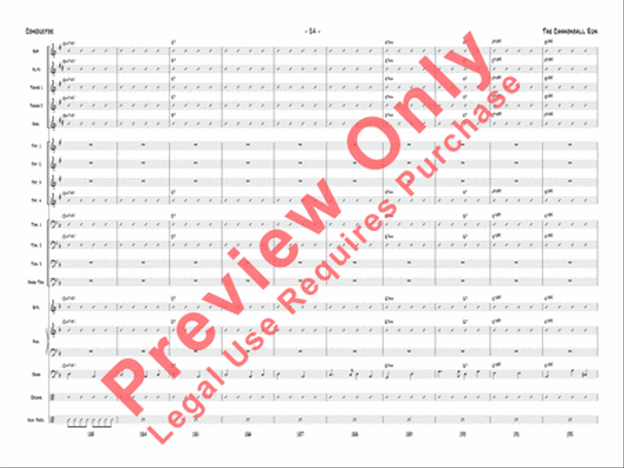 The Cannonball Run Jazz Ensemble scores gallery preview page 25