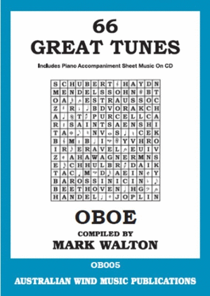 Book cover for 66 Great Tunes For Oboe Book/CD