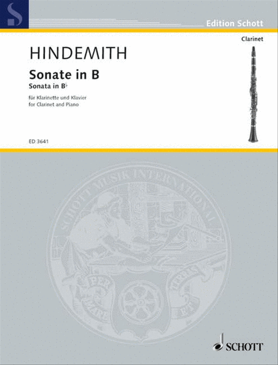 Sonata in Bb B-Flat Clarinet scores gallery preview page 1