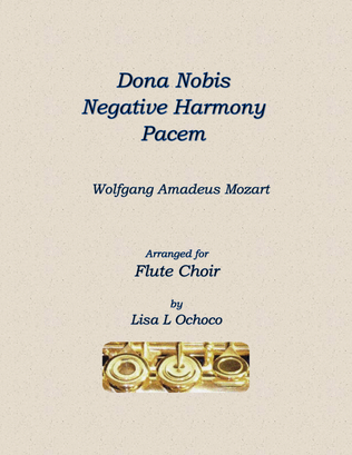 Book cover for Dona Nobis Negative Harmony Pacem for Flute Choir