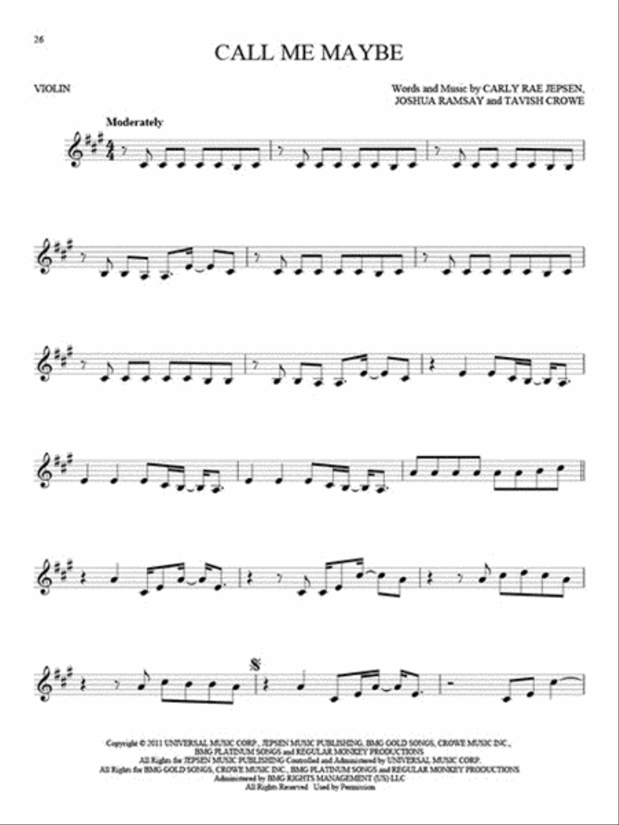 101 Hit Songs Violin Solo scores gallery preview page 3