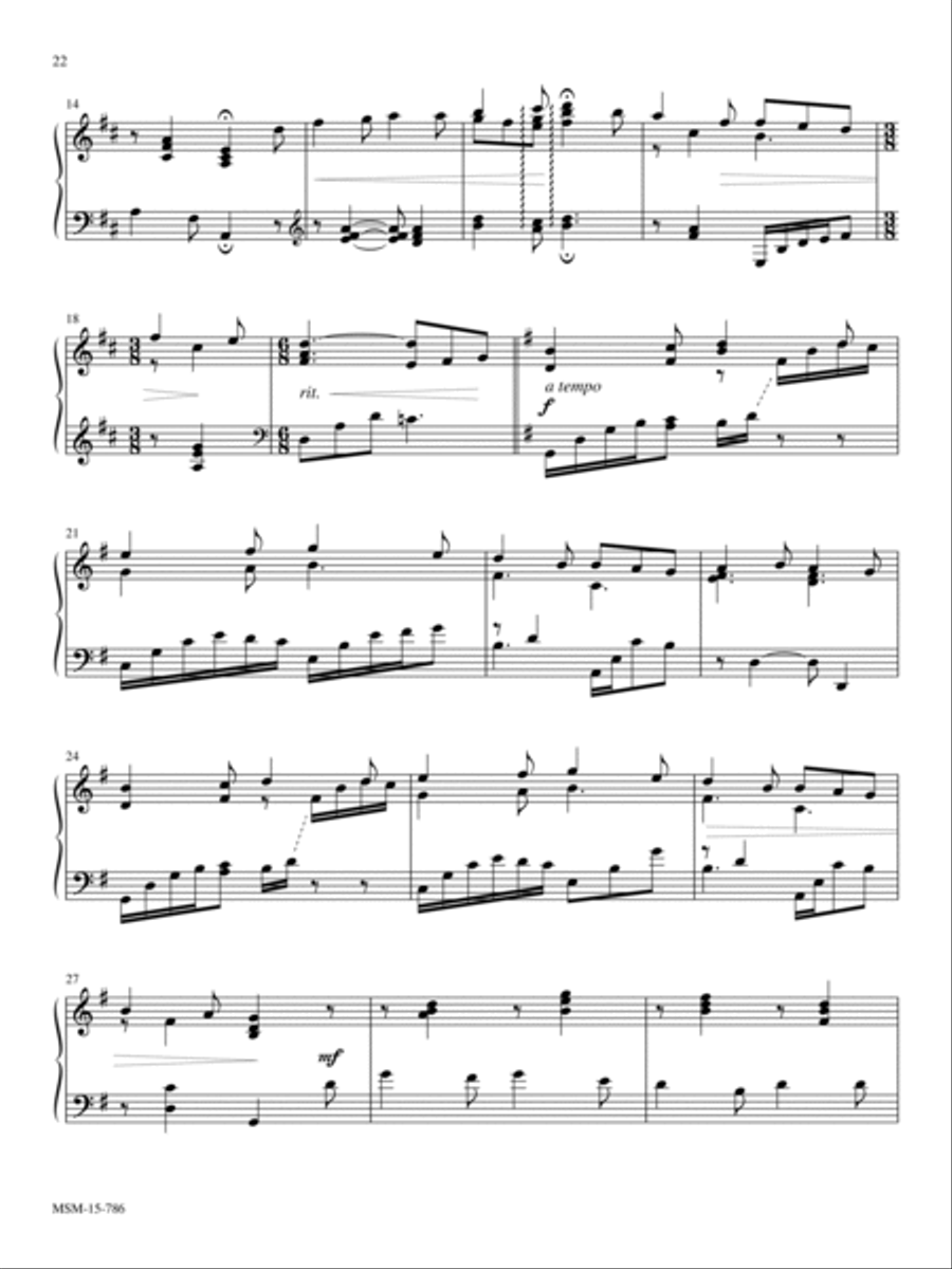 Sweet Hour of Prayer Piano Solo scores gallery preview page 2