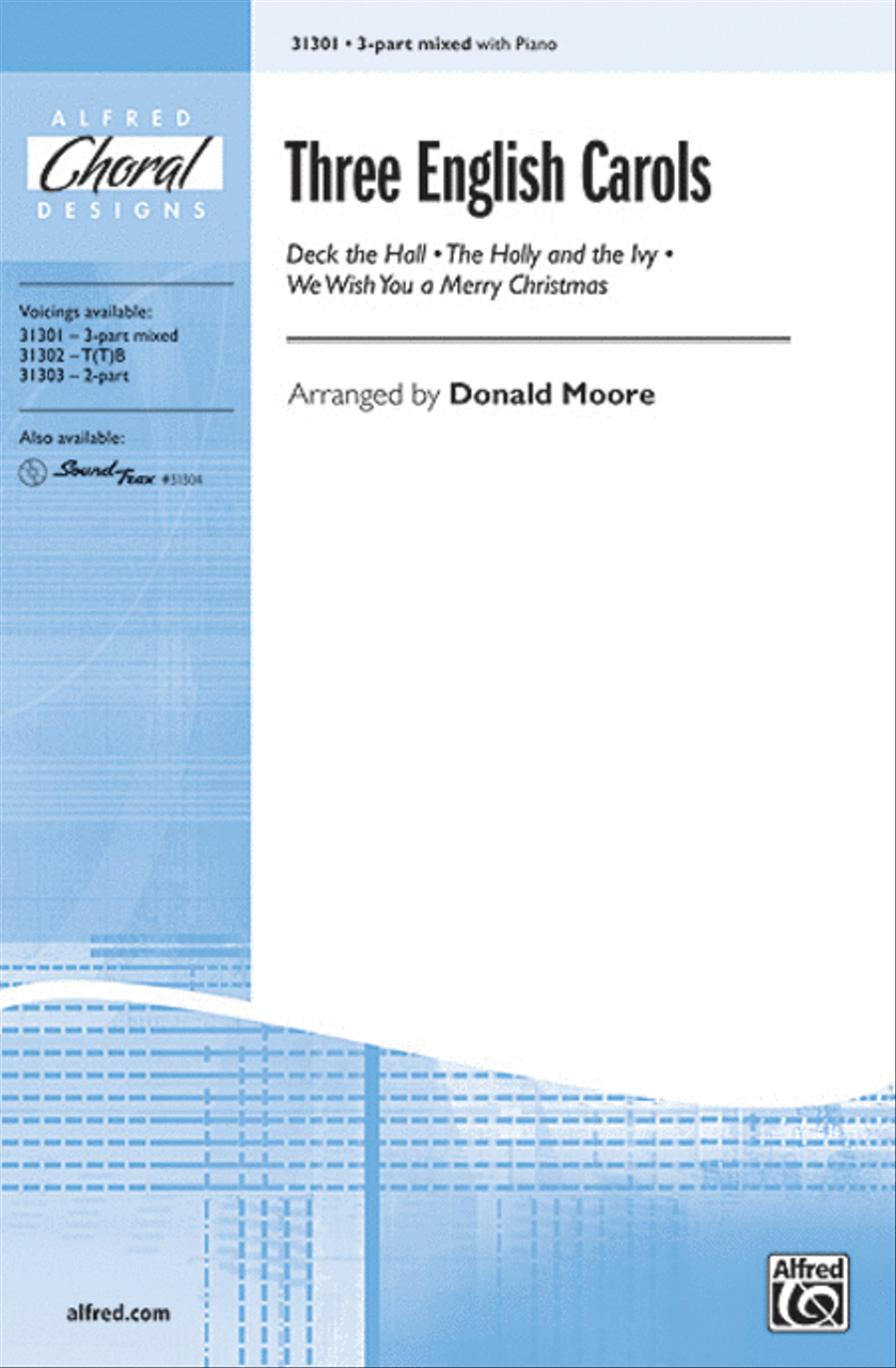 Three English Carols 3-Part scores gallery preview page 1
