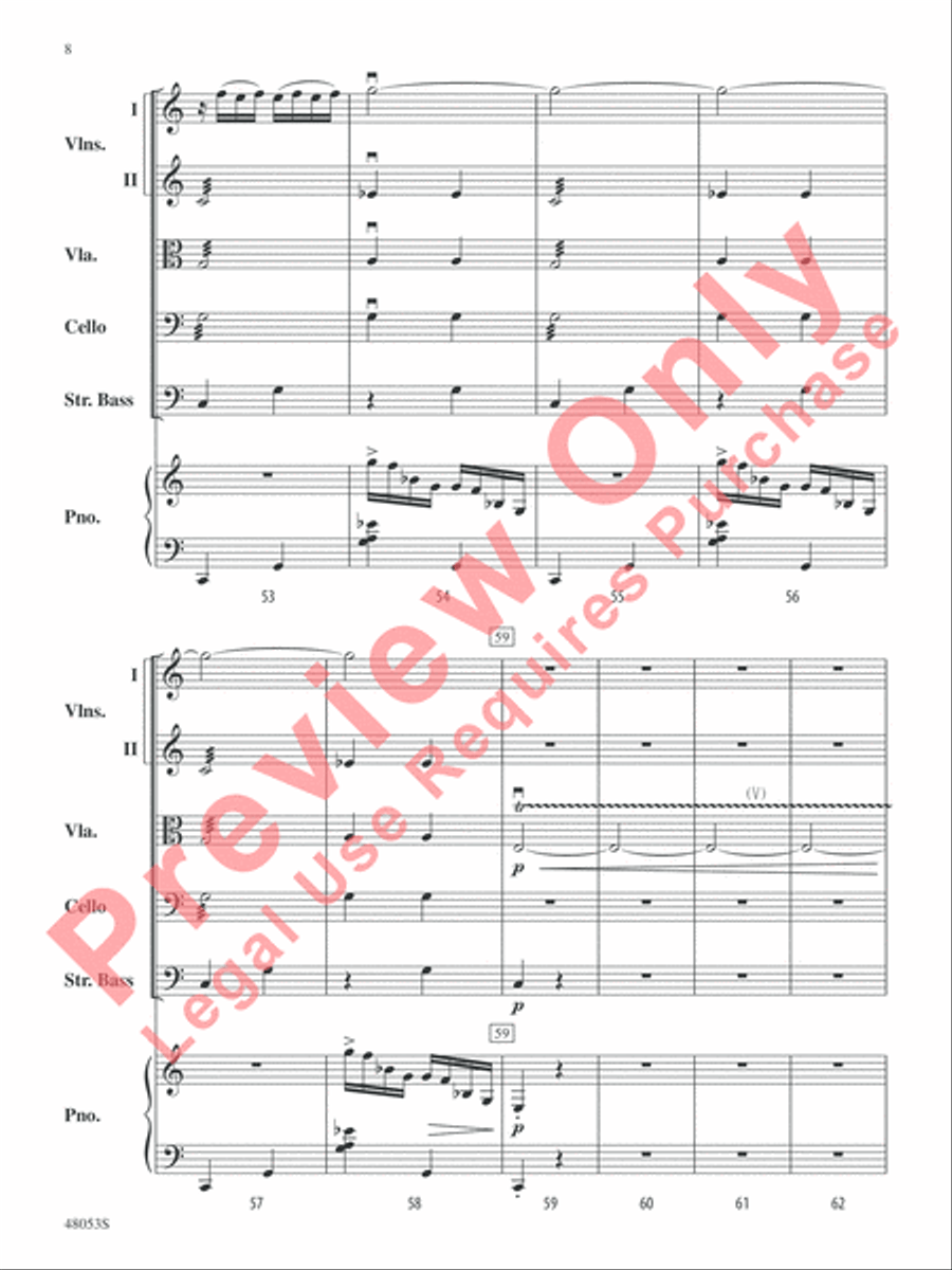 Danza Ritual del Fuego String Orchestra scores gallery preview page 9