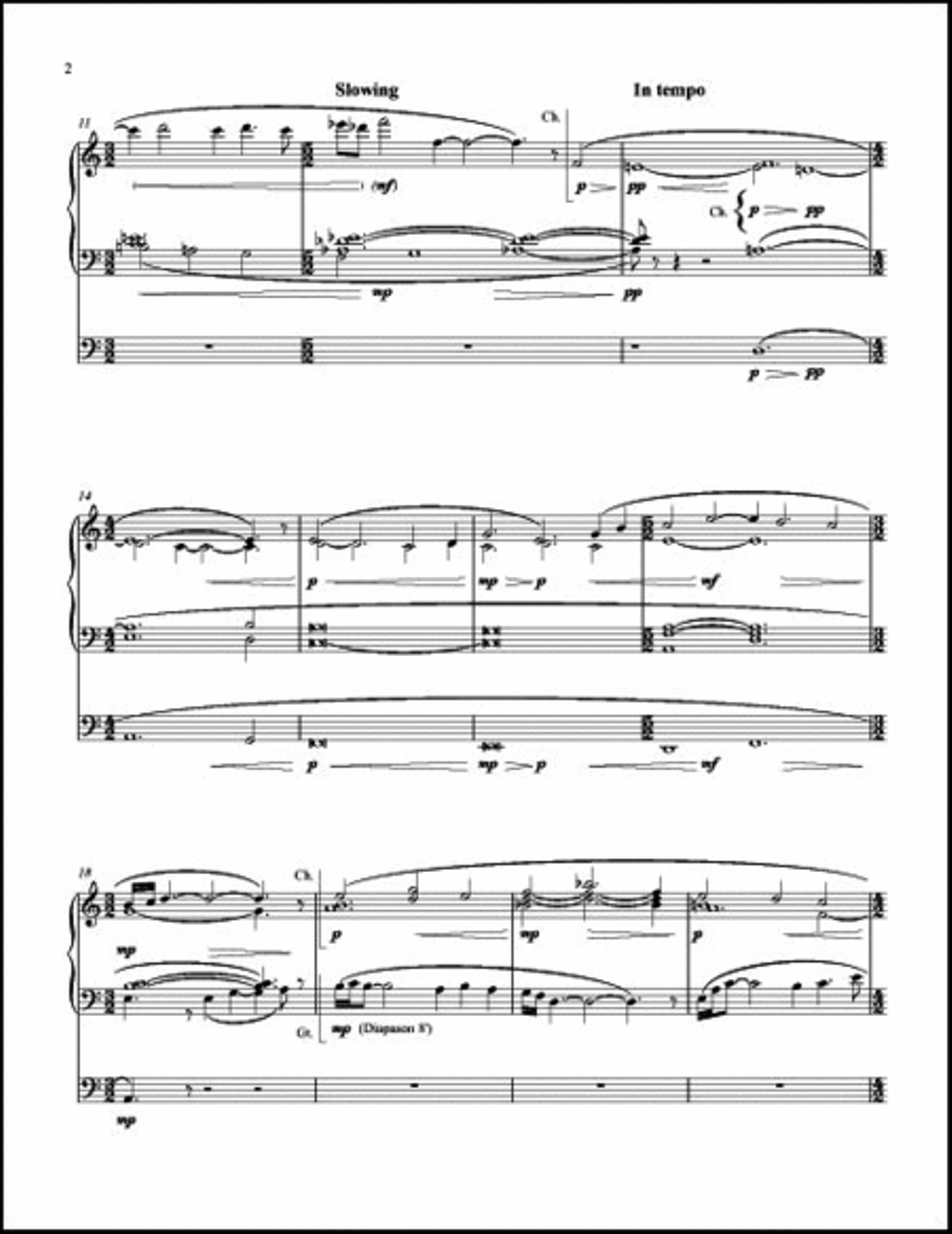 In Memory H.H.L. Organ scores gallery preview page 4