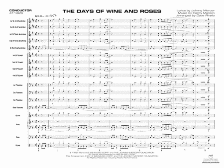 The Days of Wine and Roses: Score