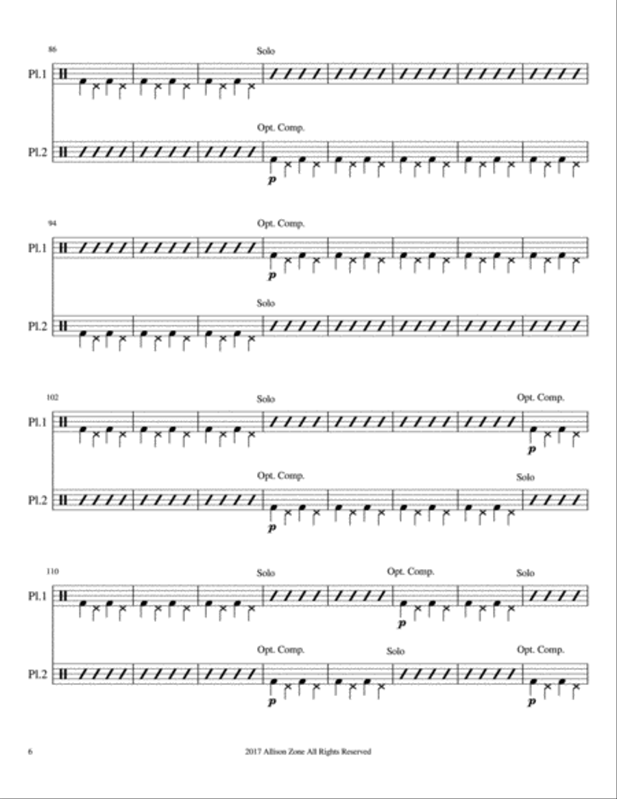 Chiyou Drum Set scores gallery preview page 6