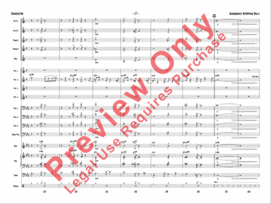Emergency Stopping Only Jazz Ensemble scores gallery preview page 20