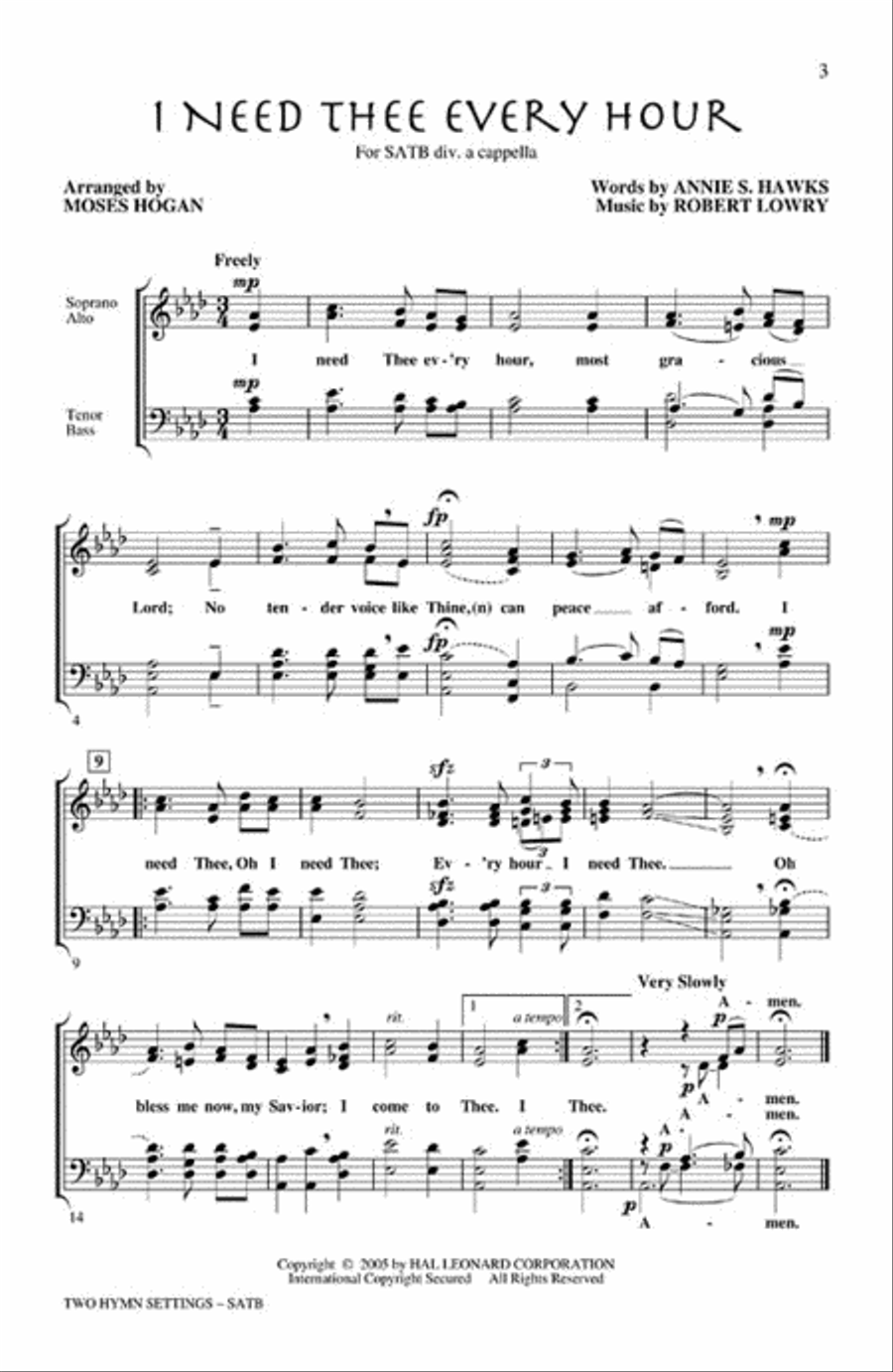 Two Hymn Settings Divisi scores gallery preview page 3
