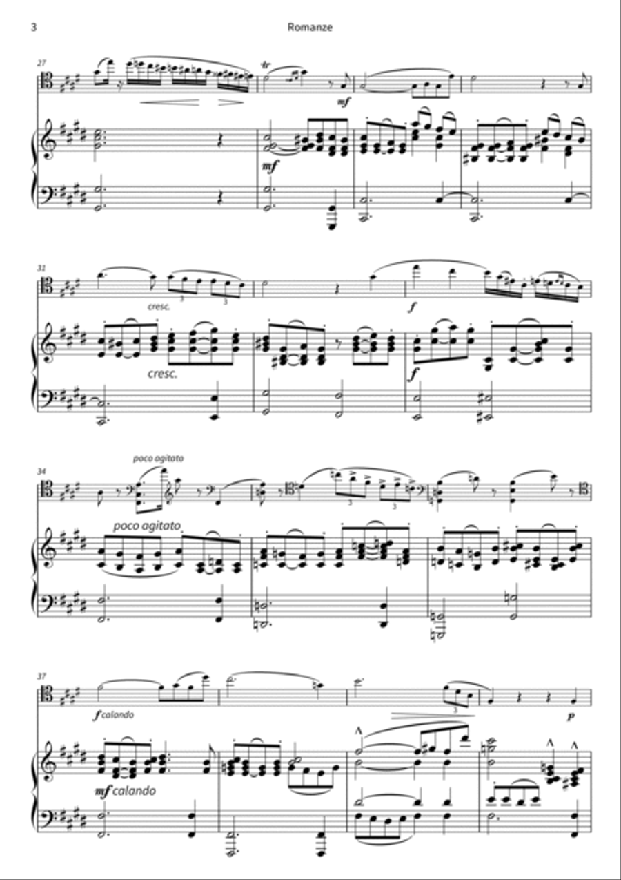 Romanze Piano Accompaniment scores gallery preview page 5