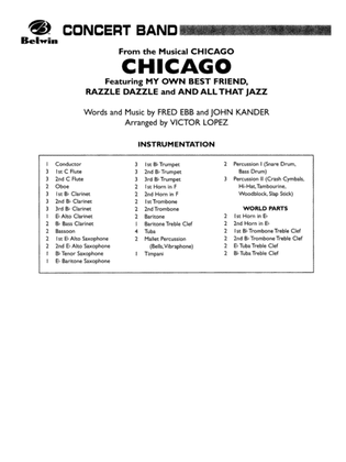 Chicago! (from the Musical Chicago!): Score