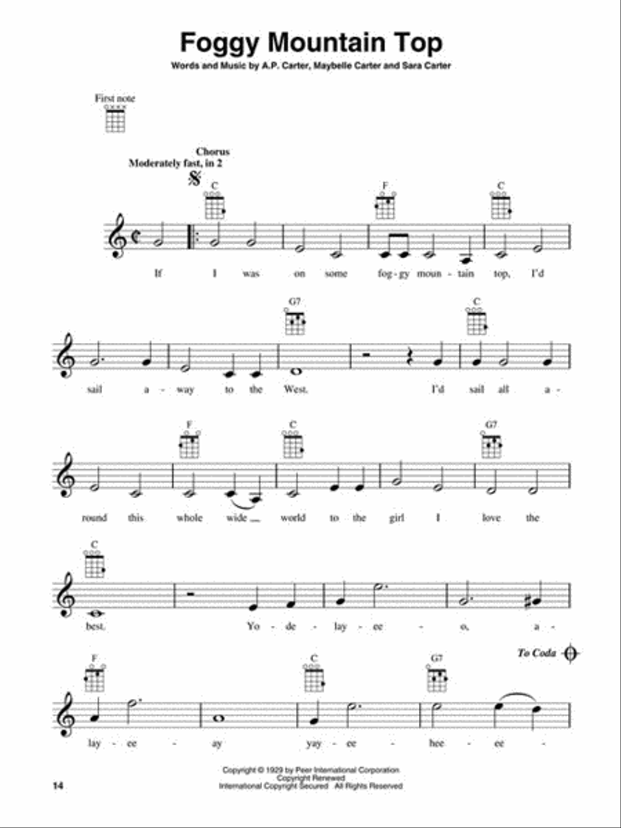 Bluegrass Songs for Ukulele Ukulele scores gallery preview page 3