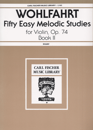 Book cover for Fifty Easy Melodic Studies