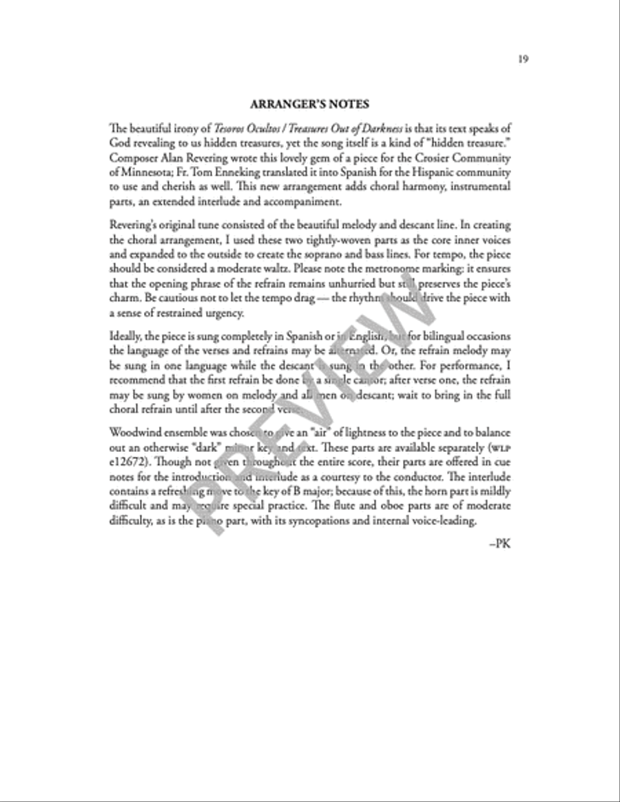 Tesoros Ocultos 4-Part scores gallery preview page 21