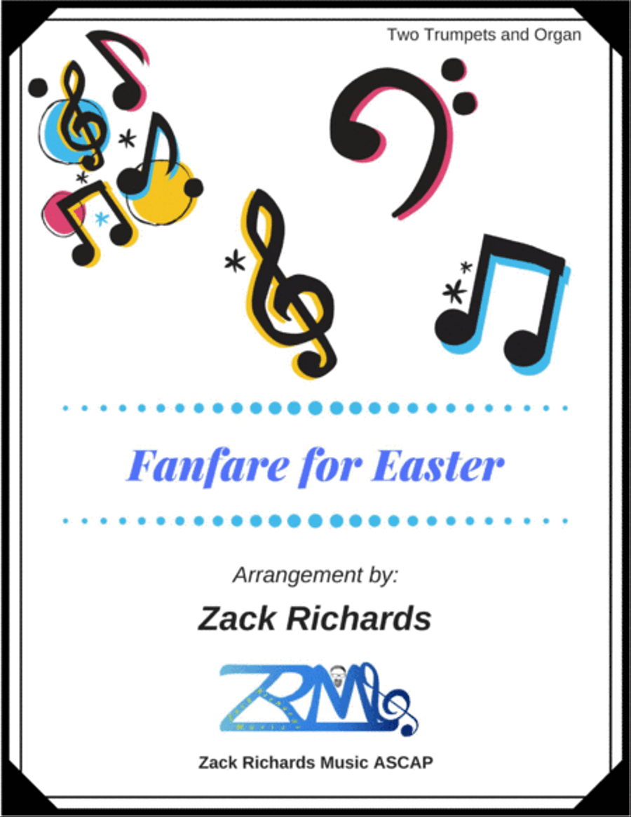 Fanfare for Easter for Trumpet Duet and Organ Trumpet Duet scores gallery preview page 1