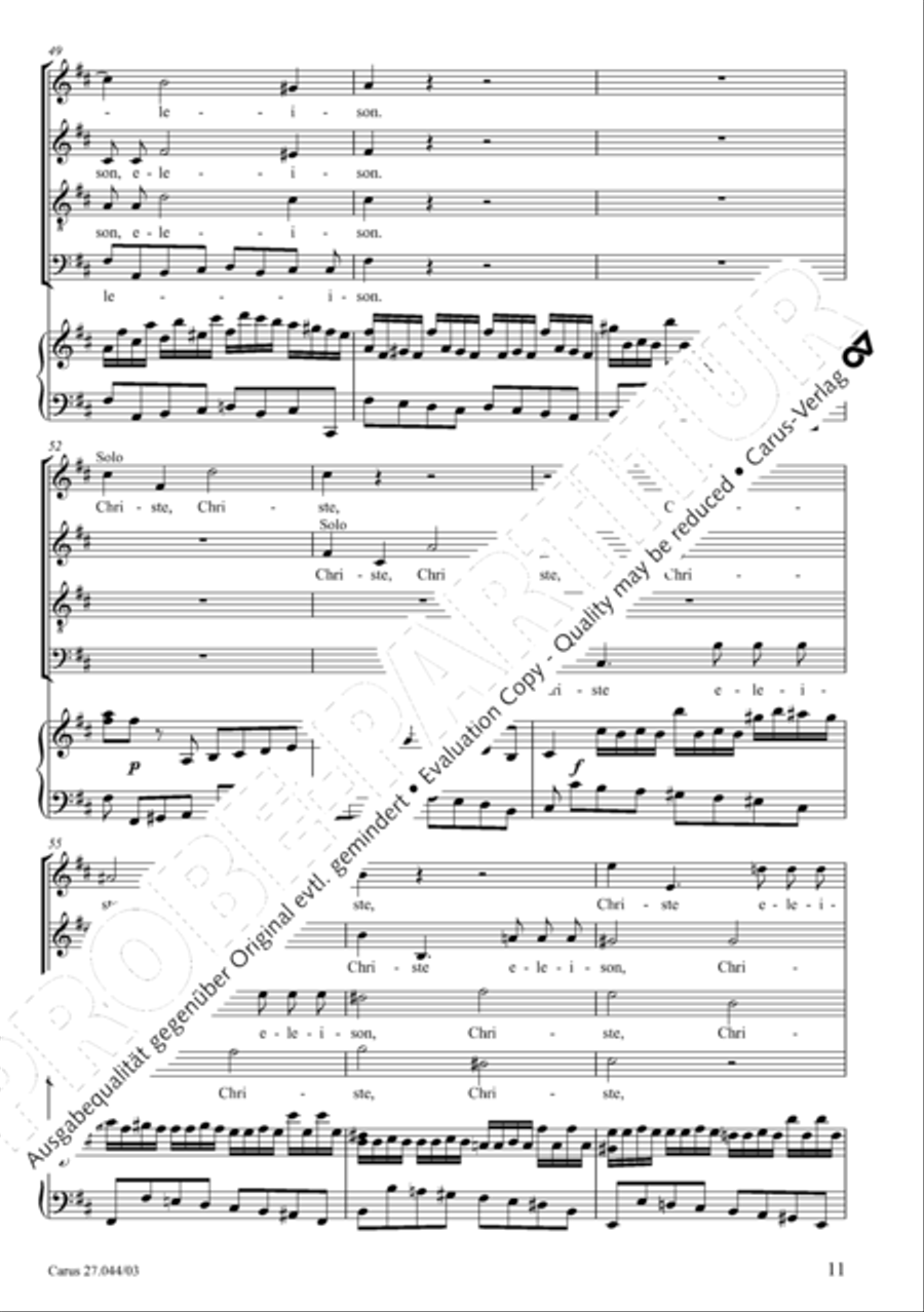 Messa per il Santissimo Natale 4-Part scores gallery preview page 12