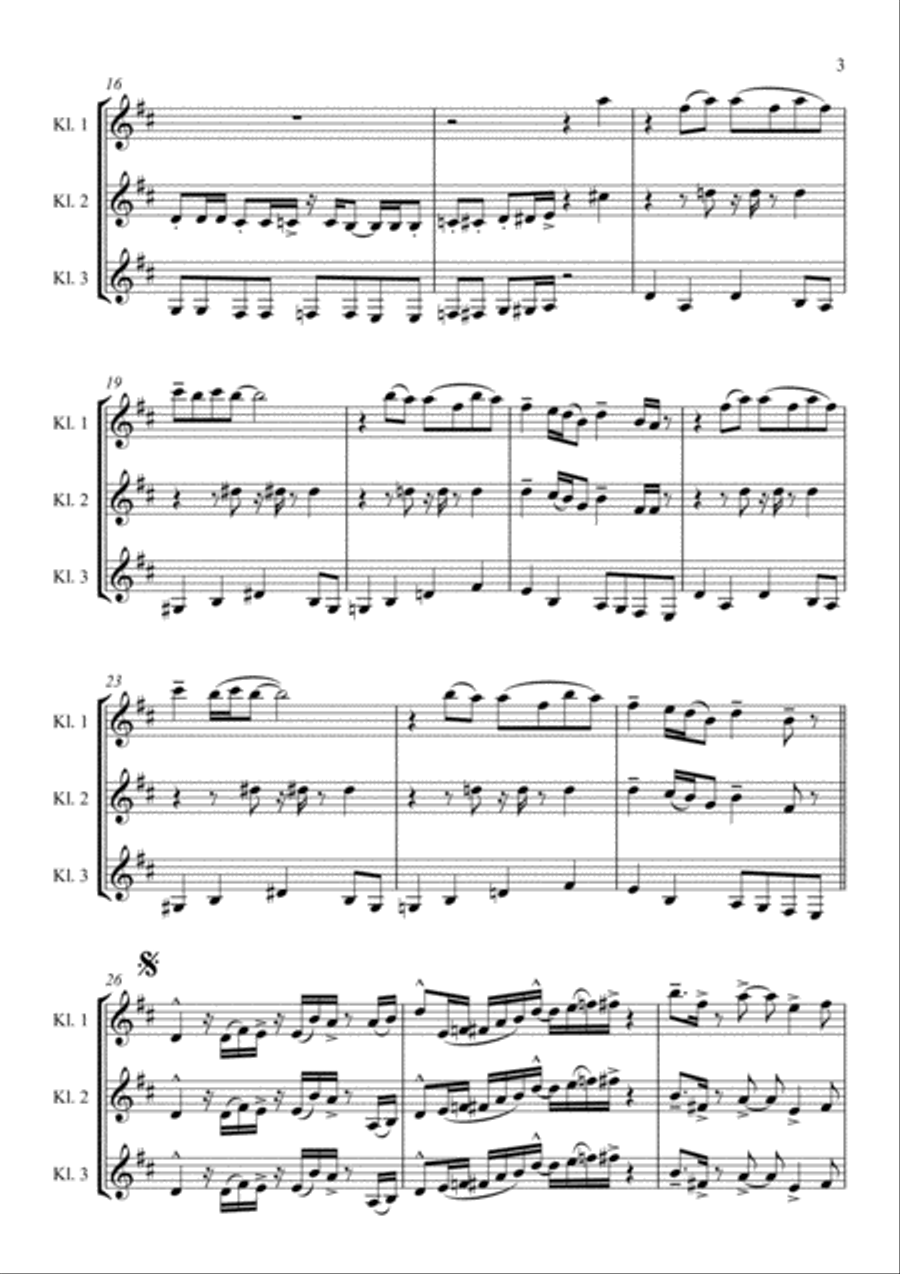 Sir Duke Woodwind Trio scores gallery preview page 3