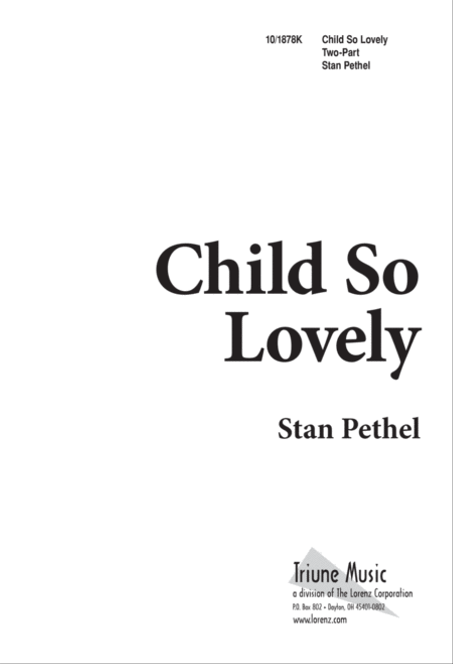 Child So Lovely 2-Part scores gallery preview page 1