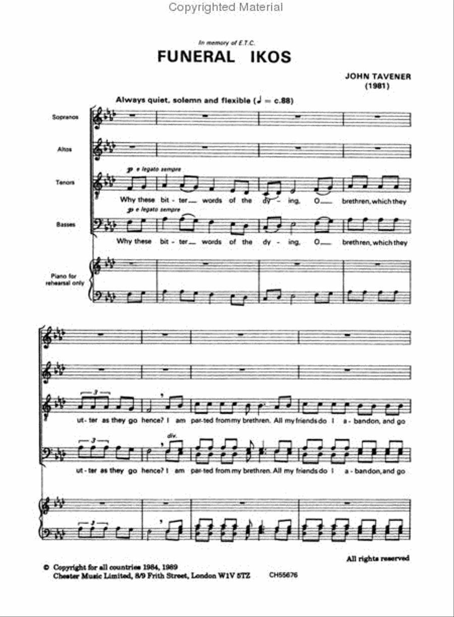 Funeral Ikos A Cappella scores gallery preview page 2