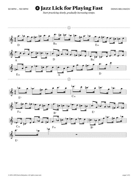 Jazz Lick #8 for Playing Fast image number null