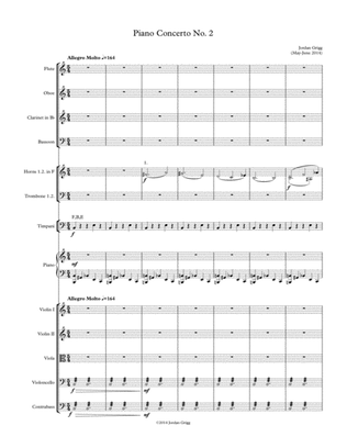 Book cover for Piano Concerto No.2 Score and parts