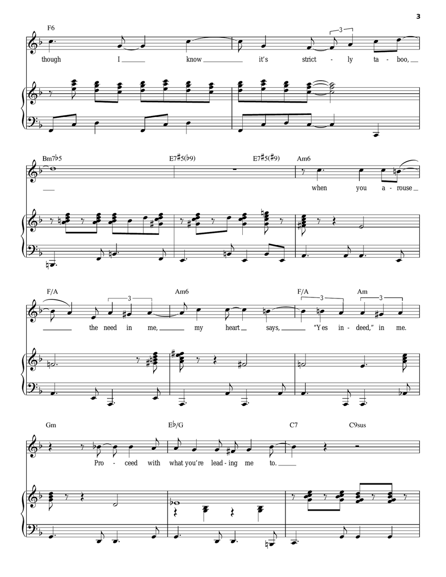Witchcraft Piano, Vocal scores gallery preview page 3